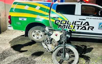 Polícia Militar de Marcolândia recupera moto roubada