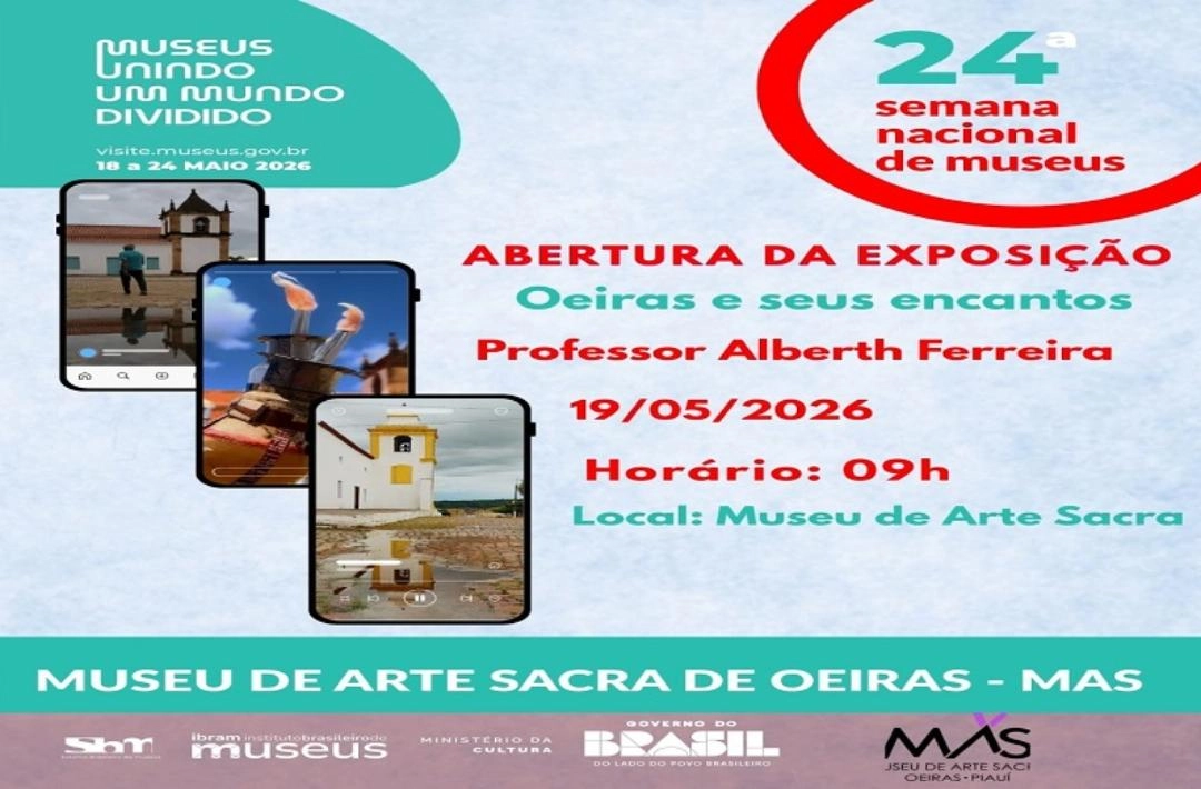 Exposição fotográfica “Oeiras e seus encantos” retrata memória e patrimônio de Oeiras