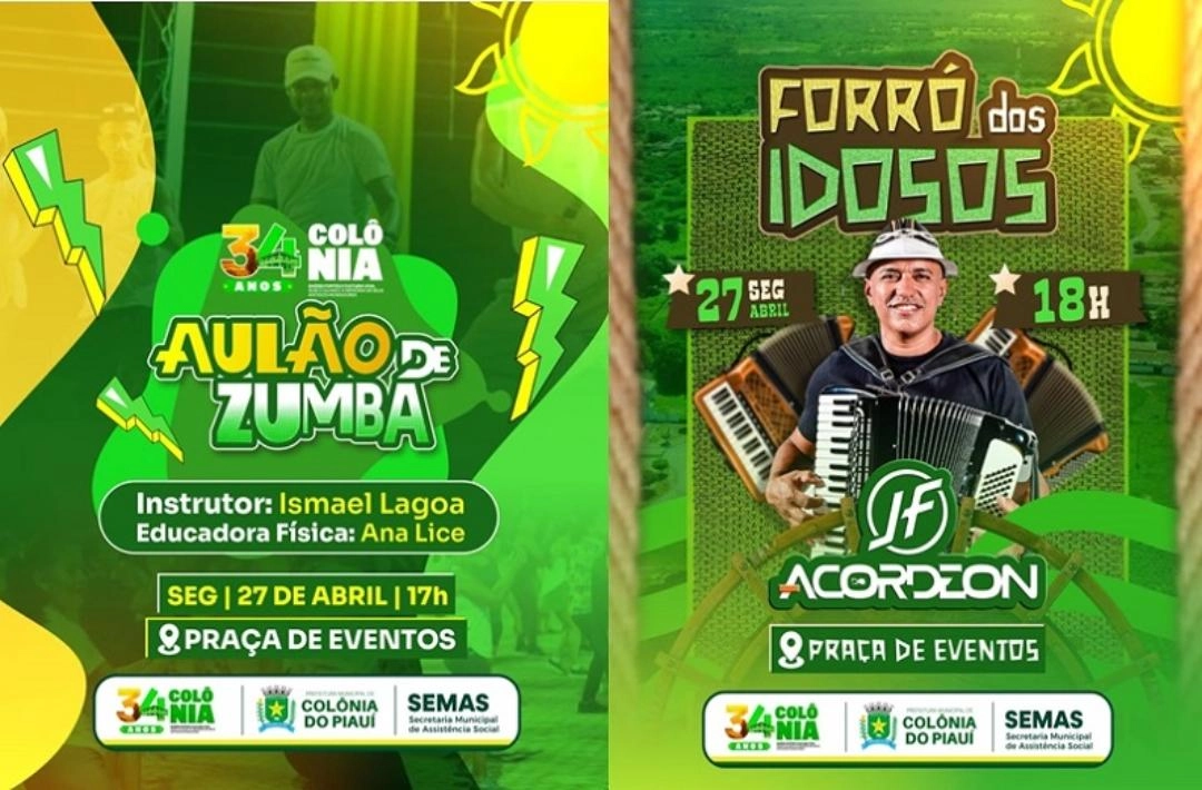 Assistência Social leva atividades à Praça de Eventos e destaca convivência e valorização da pessoa idosa em Colônia do Piauí