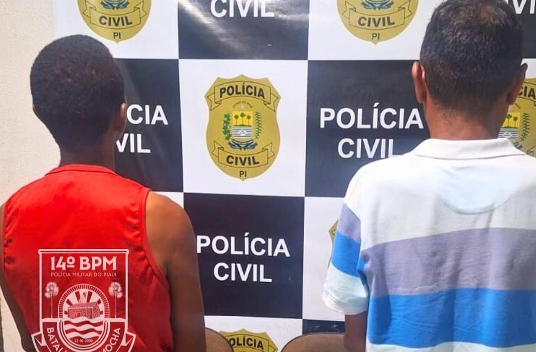 Polícia Militar prende dois homens suspeitos de furto em comércio de Oeiras