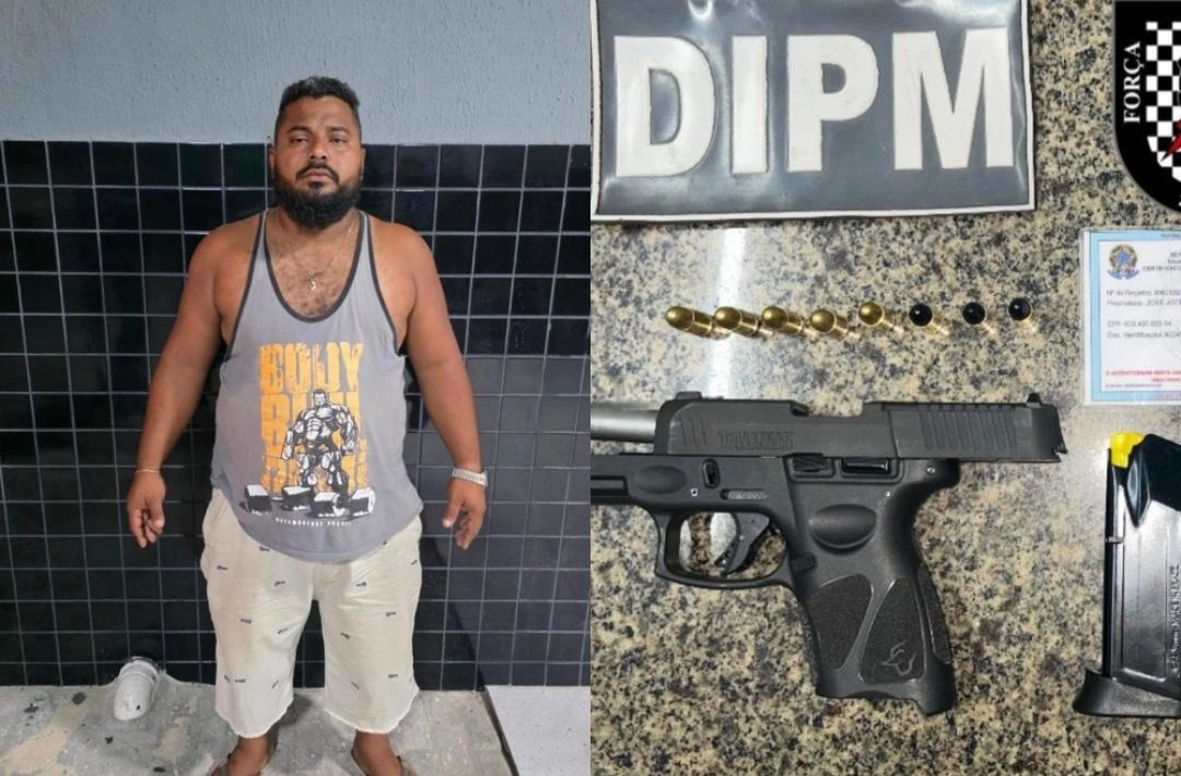 Homem é preso após ameaçar adulto e duas crianças com arma de fogo em Parnaíba