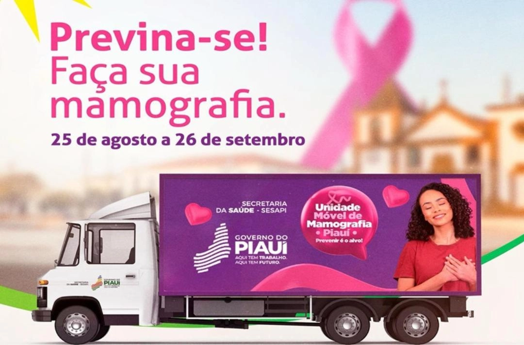 Carreta da Mamografia chega a Oeiras com 1.200 exames gratuitos para mulheres