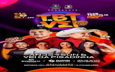 Dance e divirta-se ao som do TBT DO VÉI no Club Tertúlia em Oeiras, no dia 02 de Setembro