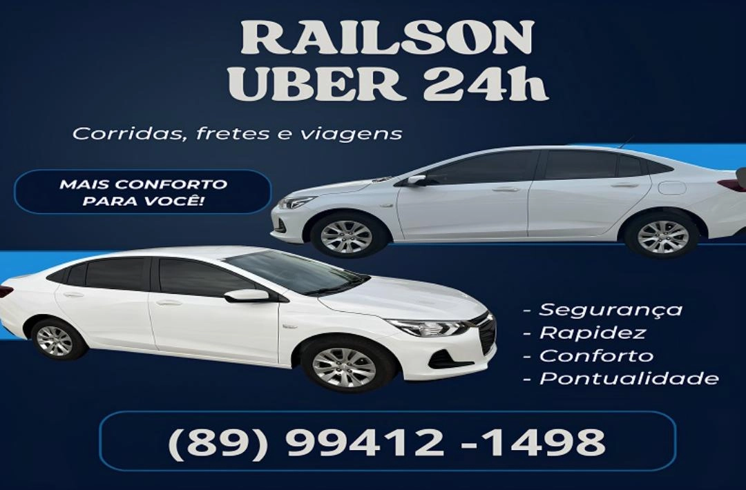 Com novo carro, Railson Uber amplia conforto e passa a realizar viagens para Teresina
