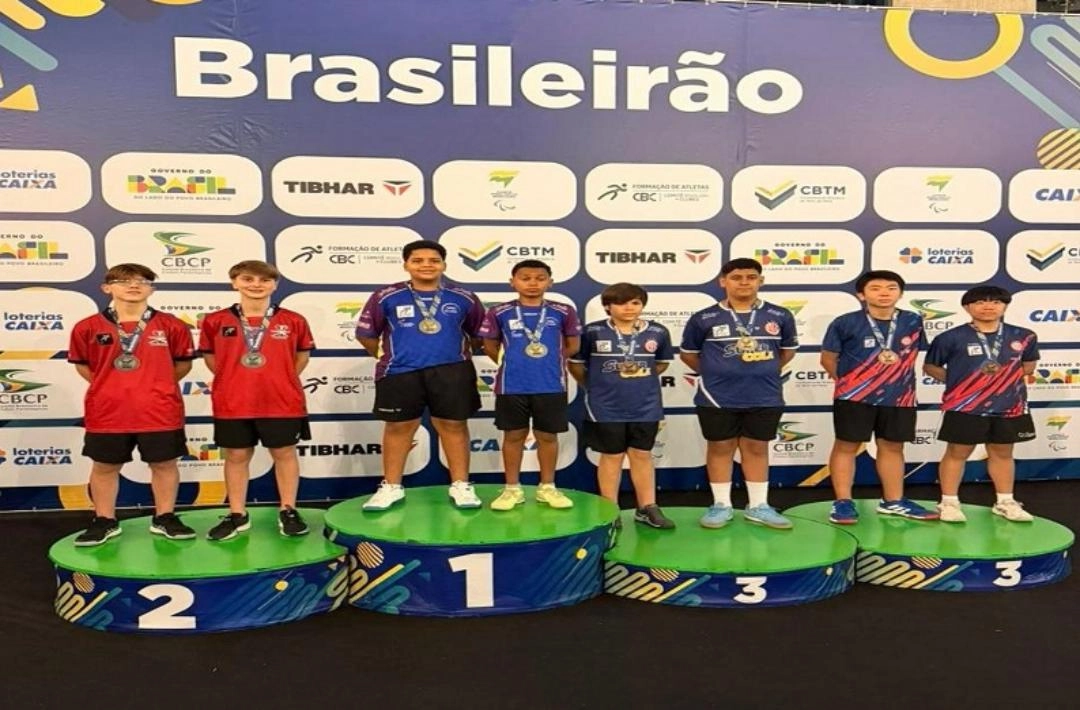 Oeirense Israel Jr conquista três ouros e bronze no Brasileirão de Inverno de Tênis de Mesa