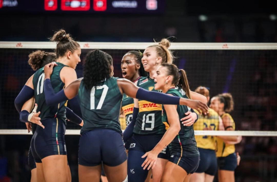 Brasil luta, mas perde para a Itália e fica com o vice da VNL