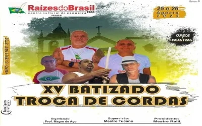 Grupo de Capoeira Raízes de Brasil realiza Batizado e Troca de Graduações em Oeiras