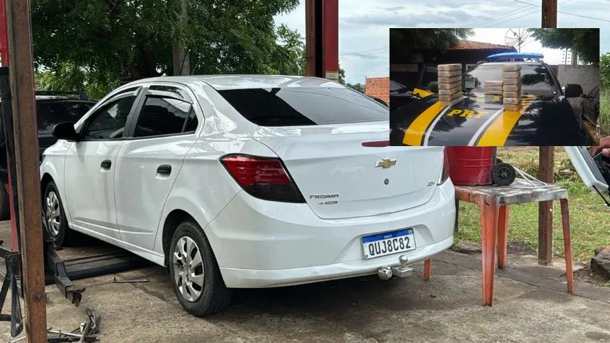 Polícia Rodoviária Federal apreende veículo com 18 tabletes de cocaína em Oeiras