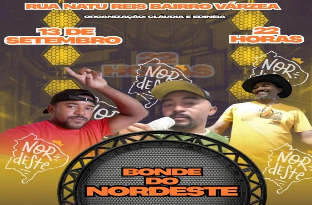 Noite do piseiro com Bonde do Nordeste agita o balneário da Edinéia, neste sábado, 13