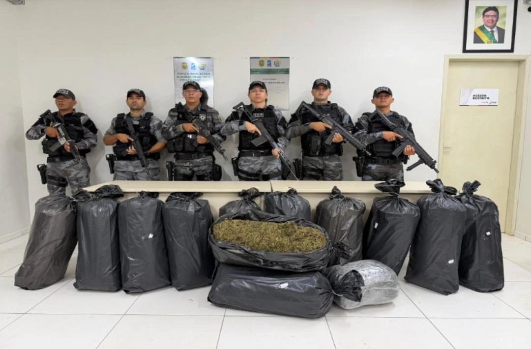 Força Tática apreende 121 kg de maconha na PI-143 entre Simplício Mendes e Conceição do Canindé