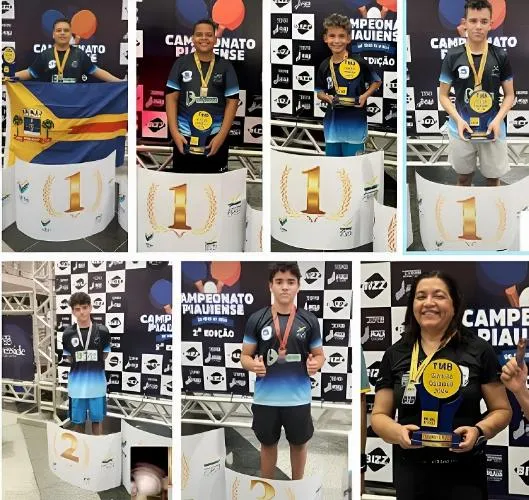 Tênis de Mesa de Oeiras conquista vitórias importantes na Segunda Etapa do Campeonato Piauiense