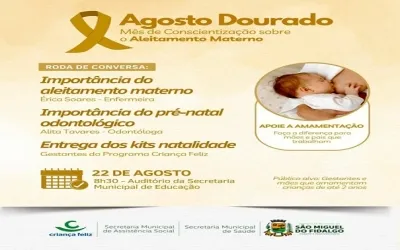 Roda de Conversa em São Miguel do Fidalgo aborda importância do aleitamento materno