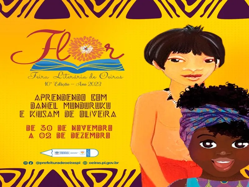 Feira Literária de Oeiras - FLOR celebra a obra de Daniel Munduruku e Kiusam de Oliveira