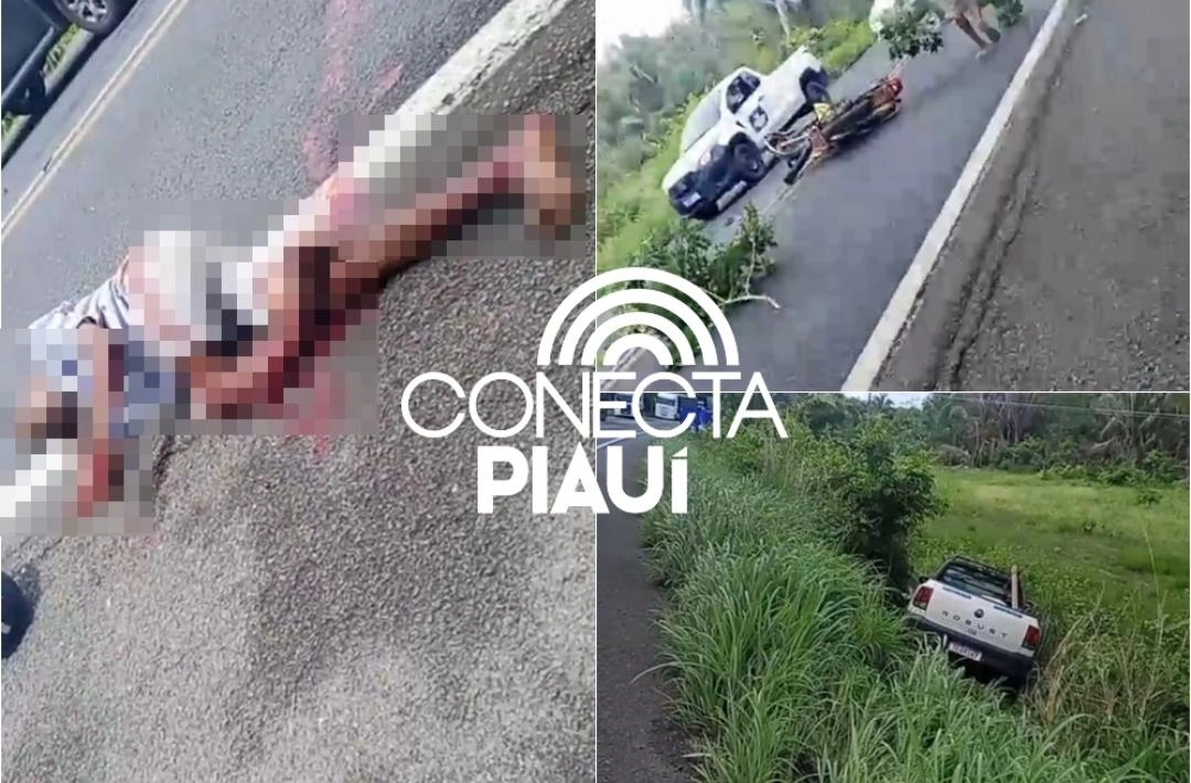 Motociclista tem perna destroçada após colisão com carro na BR-316
