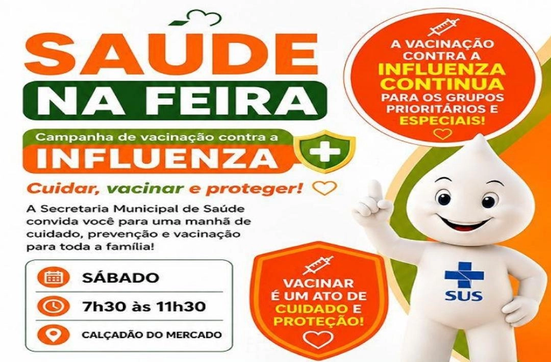São Miguel do Fidalgo realiza vacinação contra influenza durante programação “Saúde na Feira”