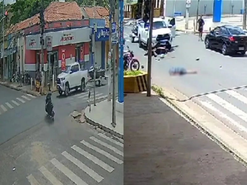 Motociclista morre após acidente envolvendo picape em Altos