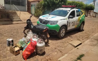 Polícia recupera moto e alimentos furtados de creche municipal em Santa Rosa do Piauí