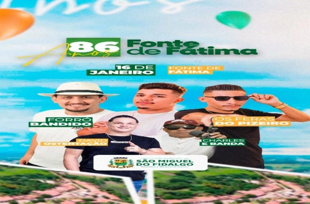 Povoado Fonte de Fátima celebra 86 anos com programação especial ao longo da sexta-feira, 16