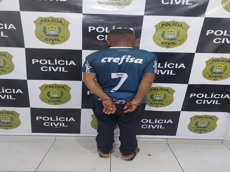 Polícia Civil efetua prisão de acusado de estupro de uma sobrinha em Oeiras