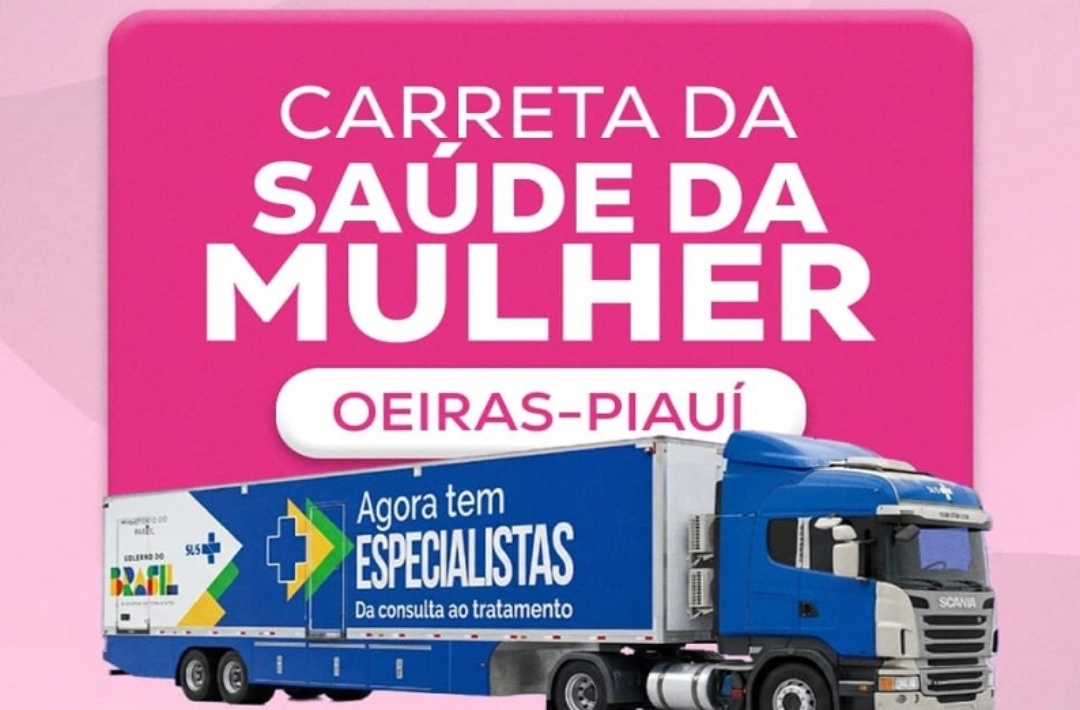 Carreta da Saúde da Mulher chega a Oeiras na sexta-feira com consultas, exames e procedimentos especializados