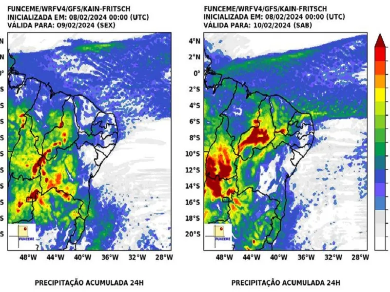 Defesa Civil emite alerta de chuvas intensas para os próximos dois dias no Piauí