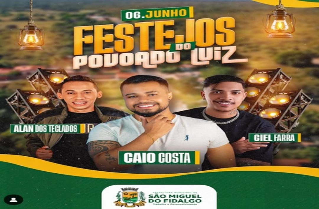 Festejos do Povoado Luiz acontecem no dia 6 de junho em São Miguel do Fidalgo