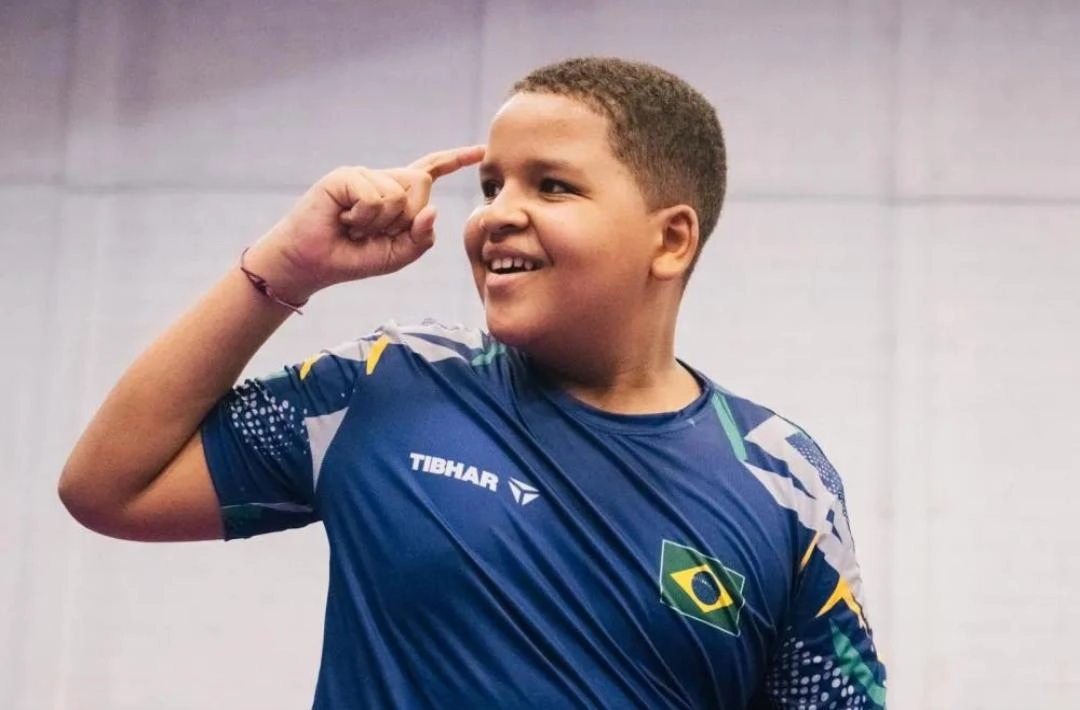 Oeirense Israel Júnior conquista prata no Pan-Americano de Tênis de Mesa Sub-13