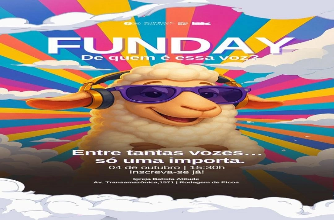 Igreja Batista Atitude realiza FUNDAY para crianças em Oeiras no dia 4 de outubro
