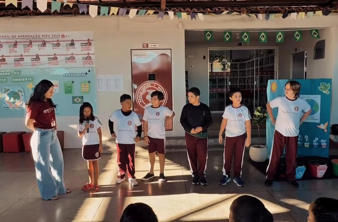 Alunos do Colégio Paulo Freire participam de programação alusiva ao Dia Mundial do Meio Ambiente