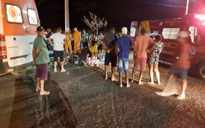 Colisão entre motocicletas deixa três pessoas feridas em Oeiras