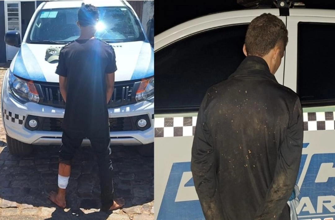 Polícia Militar prende dois homens após assaltos em Santa Cruz do Piauí