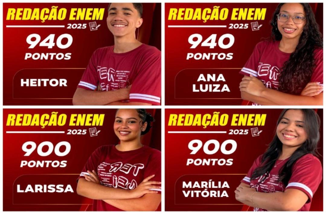 Alunos do Colégio Paulo Freire alcançam notas expressivas na redação do Enem 2025