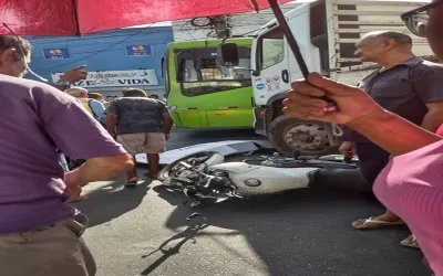 Motociclista morre em grave acidente com caminhão na zona Norte de Teresina