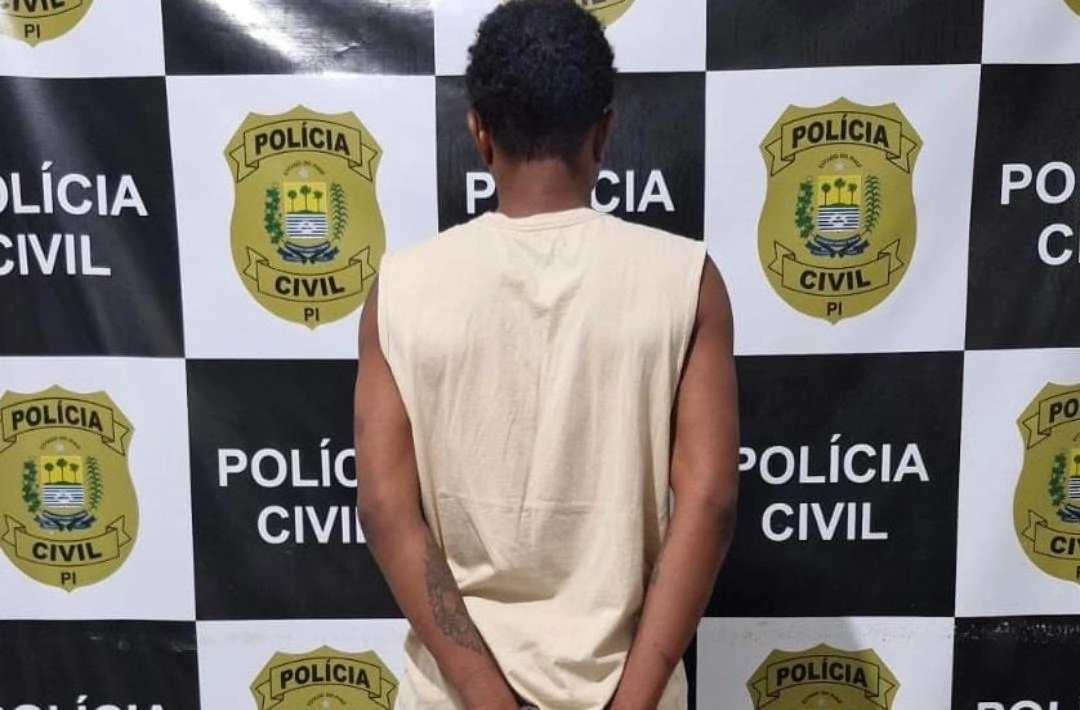 Suspeito de esfaquear homem na garganta é preso pela Polícia Civil em Oeiras