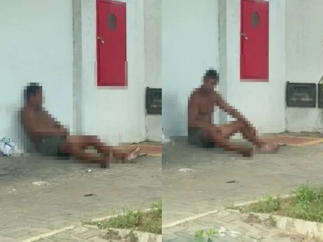 Morador de rua é conduzido após ser flagrado se masturbando em via pública na zona Sul de Teresina
