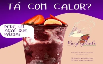 Açaí e Sorveteria Beijo Gelado: A opção refrescante para os dias quentes em Oeiras