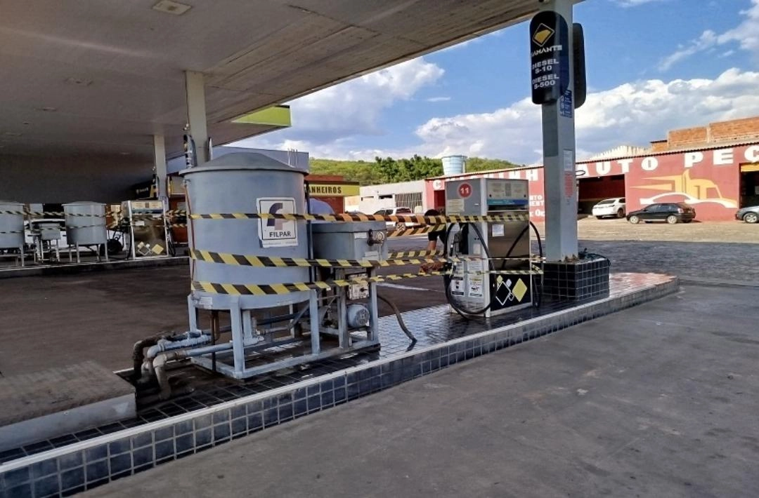 Posto de combustíveis é interditado em Oeiras durante Operação Carbono Oculto 86