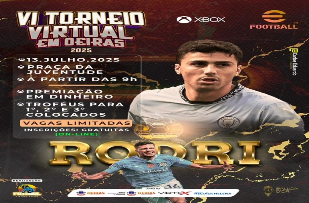 Oeiras realiza a sexta edição do Torneio de Futebol Virtual em julho