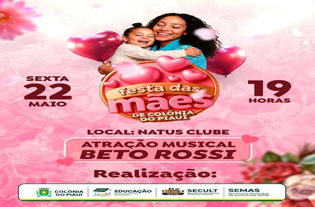 Colônia do Piauí celebra o Dia das Mães com festa e música no Natus Clube