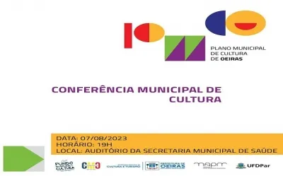 Conferência Municipal de Cultura acontece segunda-feira (7) em Oeiras