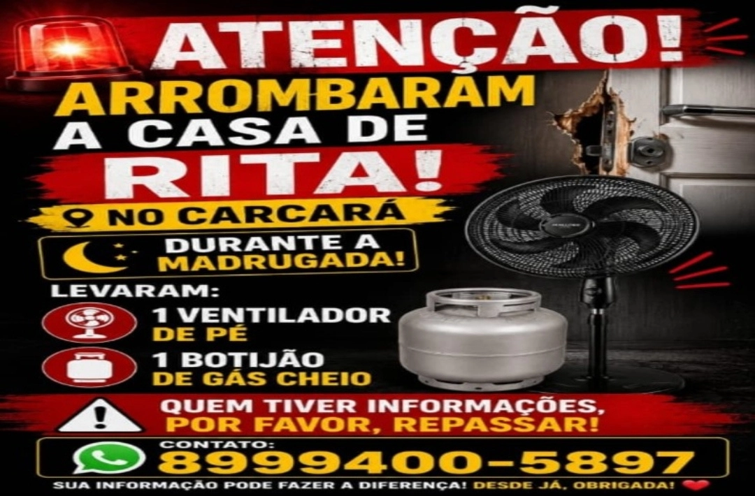 Casa é arrombada durante a madrugada no Assentamento Carcará, em Oeiras