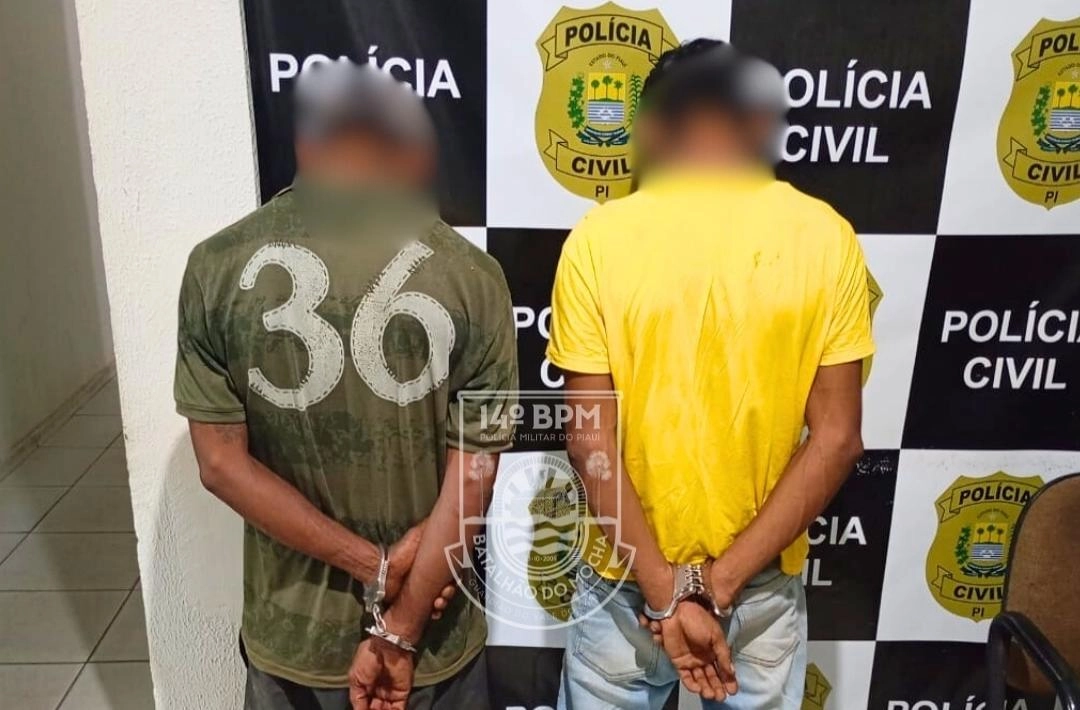 Dois homens são presos após roubo a mercadinho no bairro Rosário, em Oeiras