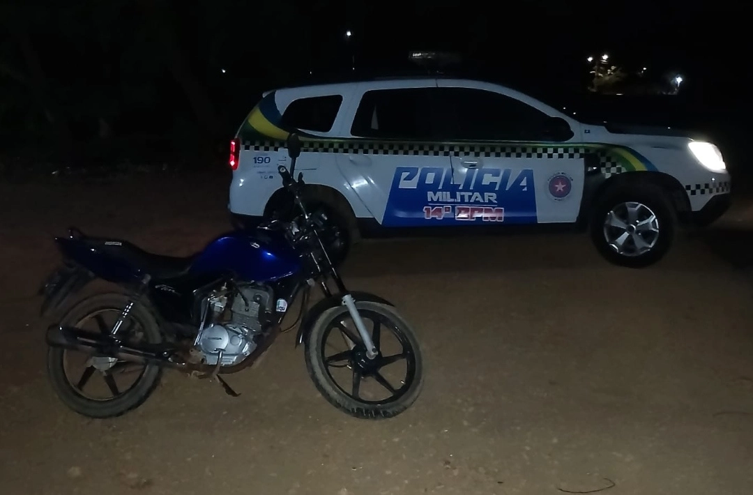 Motocicleta furtada na UPA de Oeiras é recuperada horas depois; suspeito é preso pela Força Tática