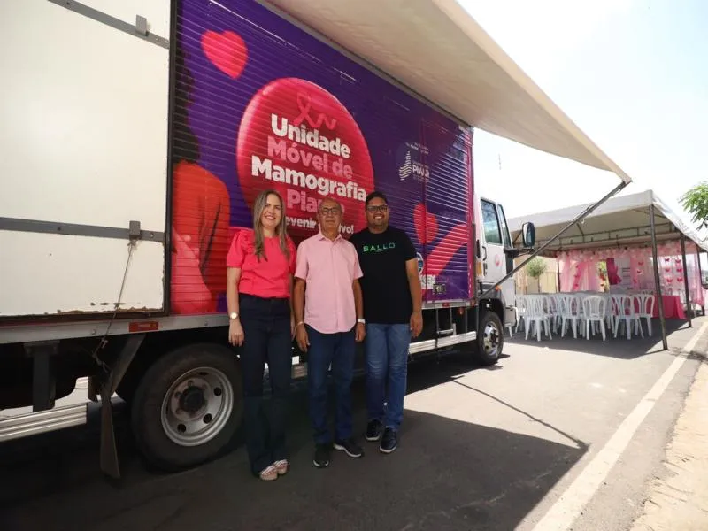 Caminhão da mamografia realiza atendimentos em São Miguel do Fidalgo