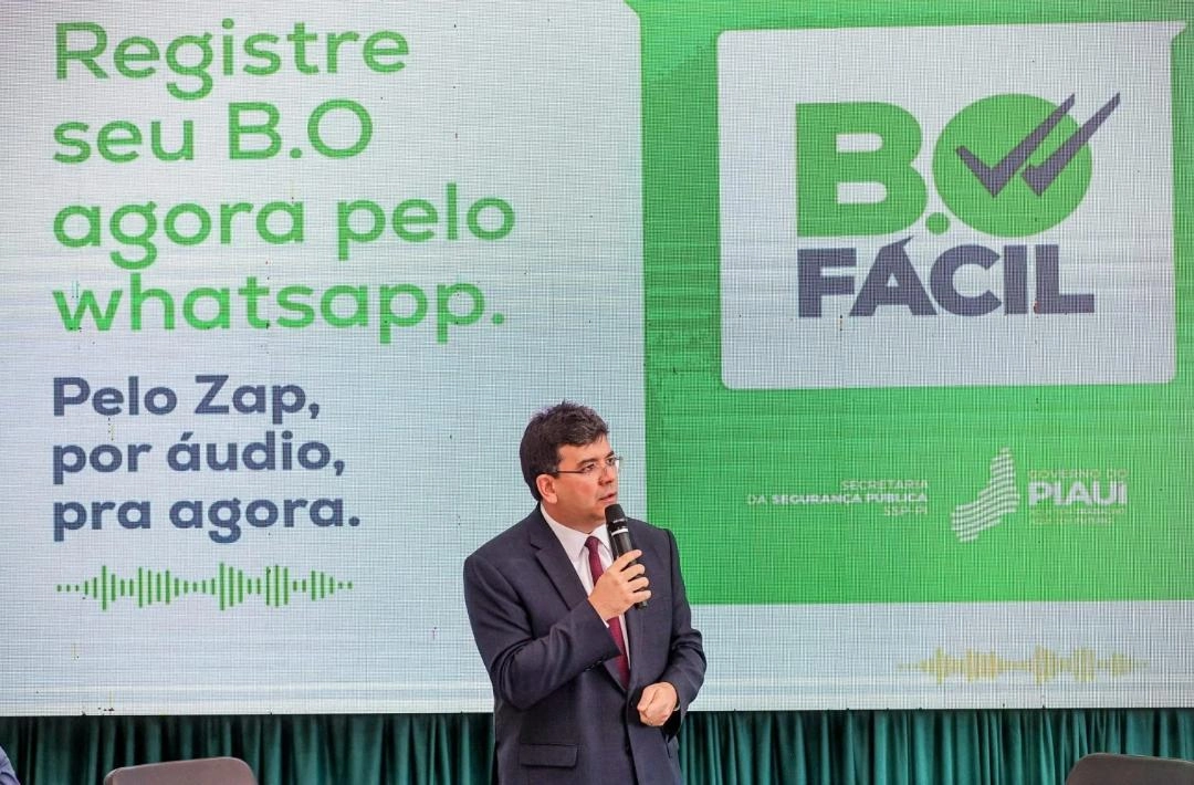 Rafael Fonteles lança BO Fácil, serviço inédito com registro de ocorrências, 190 e denúncias via WhatsApp