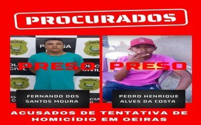 VÍDEO: Operação conjunta prende segundo acusado em caso de tentativa de homicídio em Oeiras