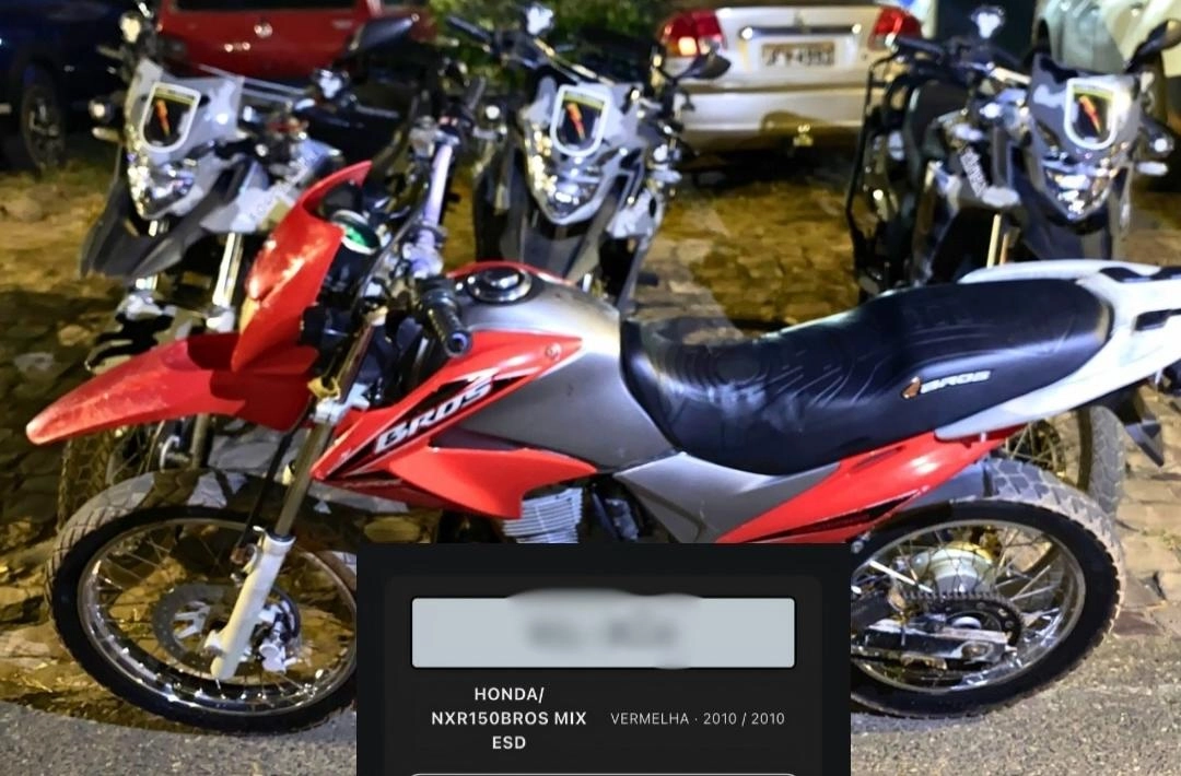 Motocicleta com registro de roubo ou furto é localizada durante fiscalização na PI-143 em Oeiras