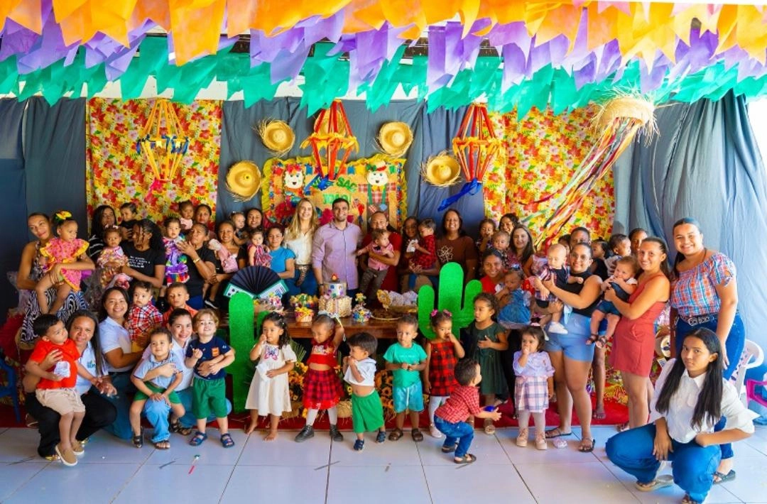 Alegria, tradição e cuidado com a infância marcam o Arraiá do Programa Criança Feliz em Colônia do Piauí