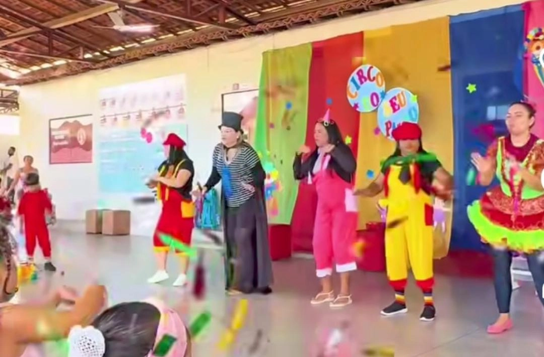 Educação Infantil vivencia Dia do Circo em ambiente lúdico na Sociedade Educacional Paulo Freire