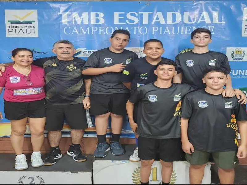 CTMO de Oeiras conquista medalhas em diversas categorias em campeonato de Tênis de Mesa em Teresina